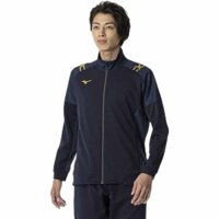 Áo Khoác Mizuno Chính Hãng - Soft Dry Knit Hybrid - Màu Đen | JapanSport 32MCB001-14