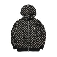 Áo khoác MLB Monogram Hoodies All Over Hoodies Training Zip Up New York Yankees 3ATRM0121-50BKS