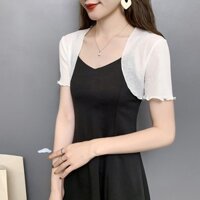 Áo khoác mỏng voan băng ngắn mùa hè dành cho nữ