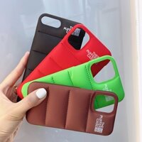 Áo khoác mùa đông ❥ ❈ Ốp điện thoại vải mềm Puffer cho iPhone 14 Pro Max 15 Pro 13 12 11 7 8 Plus X XS XR Ốp lưng