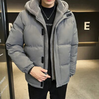 Áo khoác mùa đông mới Nam Parka Áo khoác có mũ trùm đầu ấm áp Dây kéo lên lông cừu lót Parka Ngoài trời Tuyết ấm áp Áo khoác dài nam GDYY FW5O