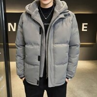 Áo khoác mùa đông mới Nam Parka Áo khoác có mũ trùm đầu ấm áp Dây kéo lên lông cừu lót Parka Ngoài trời Tuyết ấm áp Áo khoác dài nam GDYY JQ46