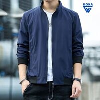 Áo khoác nam áo gió vải dù DOKA STORE cao cấp 2 lớp chống nắng tia UV và chống nước khoát phong cách Hàn Quốc - PS21 - Xanh đen  - L