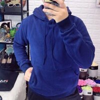 Áo khoác nam Áo khoát nam nỉ chống nắng Hoodie Trơn bao chất mẫu mới-A232 - XANH