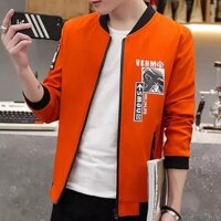 ÁO KHOÁC NAM BOMBER JACKET KAKI (XÁM) SMAU