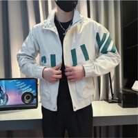 Áo khoác nam bóng chày chất hàn quốc dạ ép cao cấp dễ mặc thời trang style basic dễ phối  áo khoác tay dài dáng rộng họa tiết in đơn giản thoải mái chất cao cấp