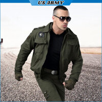 Áo Khoác Nam Cách Nhiệt Vải Kaki Cao Cấp US ARMY U799, Áo Khoác Kaki Lính 2 Lớp Phong Cách Cực Ngầu -HÀNG CHÍNH HÃNG - L