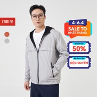 Áo khoác nam CANIFAMEN có mũ kéo khóa dày dặn 8OT23W017