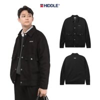 Áo khoác nam cao cấp hàng hiệu HIDDLE kaki, nỉ dạ đen có túi hộp | H9-AK3 & H9-AK11