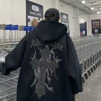 Áo Khoác Nam Dài Tay Có Mũ Trùm Đầu Phong Cách Âu Mỹ