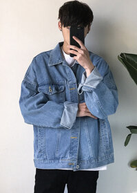 Áo Khoác Nam Jean  Denim Jacket - AKB1 Xanh BòM