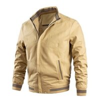 Áo khoác nam kaki lót lông PNG - Kaki đậm