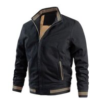 Áo khoác nam kaki lót lông PNG