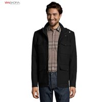 Áo khoác nam Kenneth Cole Reaction mầu đen, 4 túi trang trí