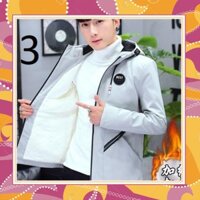 Áo khoác nam lông cừu có mũ thời trang 2019 cực đẹp [BAO CHẤT] Mẫu Mới Nhất 2019