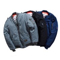 Áo khoác nam MA1 cổ điển chuẩn Pilot vải dù chần bông dày mặc ấm - AK1818