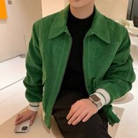 ÁO KHOÁC NAM MÀU XANH HOT TREND BO CHUN |TAHISHOP| M28