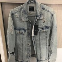 Áo khoác nam mùa đông Bershka chất liệu vải denim