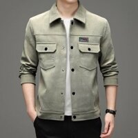 Áo khoác nam nhung tăm mã AKN12   - XANH - M