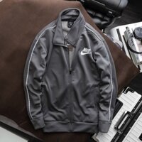 Áo khoác Nam NIK Xám Viền Trắng