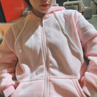 ÁO KHOÁC NAM NỮ - ÁO KHOÁC CẶP THÊU TIM - Hồng,Freesize