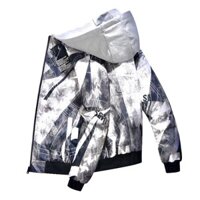 Áo Khoác Nam Nữ Dù Hai Lớp FashionStarNo1,Màu Bạc,Có Dây Rút Và Hai Túi Hông Hàng Cao Cấp K3D02