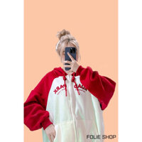 Áo khoác Nam Nữ hàng QUẢNG CHÂU cao cấp, nỉ 2 da thiết kế dây độc đáo UNISEX FREESIZE