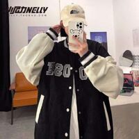 Áo khoác nam nữ thể thao ulzzang 3 sọc màu be Áo sweater hoodie nỉ bông kiểu dáng thể thao form rộng unisex K33 - K43-Đen