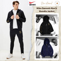 Áo khoác nam nữ_nike Sportswear Swoosh Men's Hoodie Jacket ; Áo khoác thể thao chất nỉ dày dặn, giữ ấm tốt