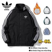 Áo khoác nam thể thao mùa đông ADIDAS đơn giản thoải mái thời trang xuân thu cho cặp đôi
