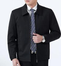 Áo Khoác Nam Trung Niên 2 Lớp Cổ Bẻ Chất Vải Dày Và Ấm Form Áo Vest Cao Cấp - Đen - 2XL