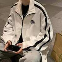 Áo khoác nam unisex, áo khoác gió 2 lớp áo dài tay áo varsity jacket thời trang retro áo bóng chày trẻ tuổi