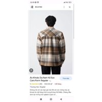 Áo khoác nam vải dạ caro