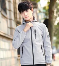 Áo Khoác Nam Vải Dù Lớp Dày Cao Cấp 97 - Xám - L