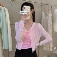 Áo khoác ngắn mỏng bằng lụa lạnh cho phụ nữ mùa hè, áo vest nhỏ bảo vệ nắng, áo cardigan đan cho phụ nữ, lưu ý Marmot RIDG XWOT