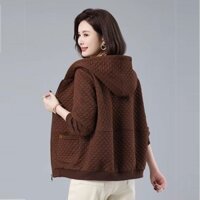 Áo khoác ngắn nữ 2023 đầu xuân mới phong cách Hàn Quốc dáng rộng và nước ngoài mẹ trung niên áo khoác nhỏ hàng đầu