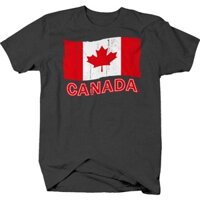 Áo khoác ngoài Canada Cờ Đau khổ Maple Syrup Canada Bacon Cotton In Tee Cho Nam