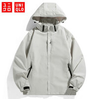 Áo khoác ngoài trời cho nam Uniqlo, Áo khoác khô nhanh chống thấm nước và thoáng khí chất lượng cao, Áo gió thể thao