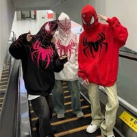 Áo Khoác Người Nhện chất liệu nỉ bông in họa tiết Spiderman - Áo người nhện form hoodie unisex dáng rộng cao cấp nổi bật