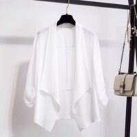 Áo khoác nhẹ giả vest - nhiều size và màu form dáng chuẩn thích hợp mặc đi làm, dạo phố - Trắng - S
