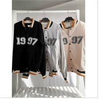 ÁO KHOÁC NHUNG NAM NỮ 1997 BOMBER UNISEX CHẤT LIỆU THOÁNG MÁT CHO MÙA HÈ KHÁNH AN FASHION