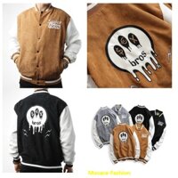 Áo Khoác Nhung Nam Nữ 2 Lớp Logo Thêu Mặt Bros Thời Trang