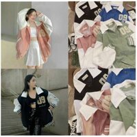 Áo Khoác Nhung Nam Nữ Cổ Bẻ 2 Lớp Thêu 09 Thời Trang Sành Điệu