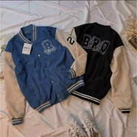 Áo Khoác Nhung Nam Nữ Unisex 2 Lớp Thêu BR.O 21 Thời Trang Cao Cấp