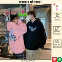 Áo khoác nỉ 🌸 Áo khoác hoodie Ftitch KNN65 nam nữ đẹp form rộng Unisex chất nỉ ngoại 2 lớp dày dặn - PÉ HEO SHOP
