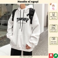 Áo khoác nỉ 🌸 Áo khoác hoodie Tarashfr KNN66 nam nữ đẹp form rộng Unisex chất nỉ ngoại 2 lớp dày dặn - PÉ HEO SHOP