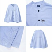 Áo khoác nỉ bông Cardigan KN11 Lazy Puppy - XANH