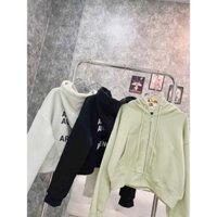Áo khoác nỉ croptop ARDENCORE brand hoodie zip dáng ngắn form rộng mũ to khoác thu đông