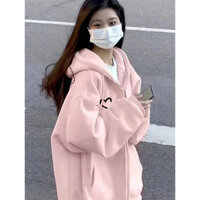 Áo Khoác Nỉ Dày Dặn Lót Nhung Liền Mũ Kiểu Mỹ Áo Khoác Mẫu Mới Xuân Thu Cho Nữ Đẹp