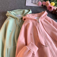 ÁO KHOÁC NỈ DÀY MÀU PASTEL